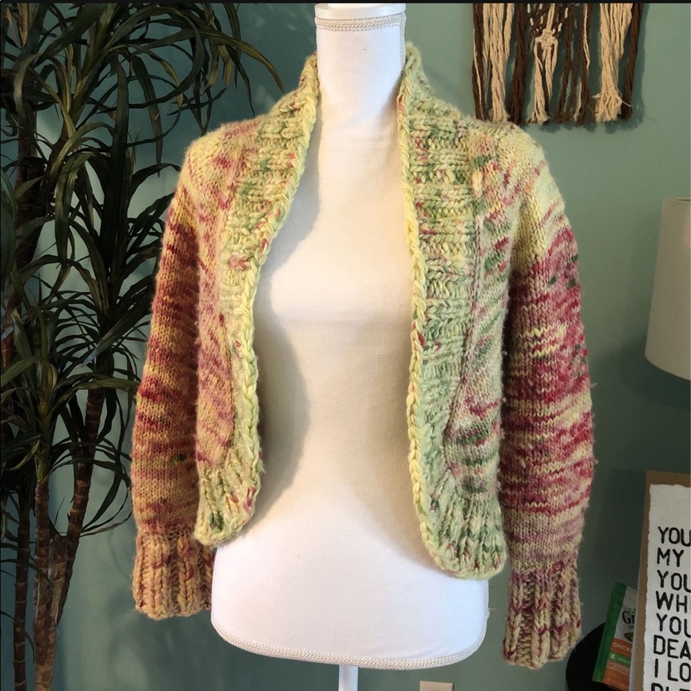 Vintage Handmade Knitted Cardigan